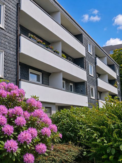 Ansicht Nord-Westseite Etagenwohnung Wuppertal
