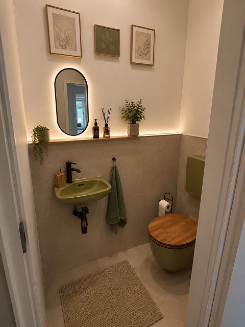 Versch�nertes WC, Etagenwohnung Wuppertal
